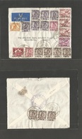 Iraq. 1949 (12 Febr) Basrah - Sweden, Gotheburg. Air Multifkd Env (front + Reverse) - Irak