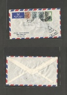 Iraq. C. 1950s. Baghdad - Germany, Essen. Air Multifkd Ovpt + Mixed Issue With Triangular Control Cachet. - Iraq