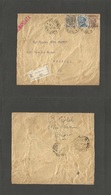Italy - Xx. 1921 (6 July) Milano,Via Bluini - Venecia (7 July) Registered Tricolor Mixed Issues Multifkd Envelope. Fine. - Non Classés