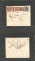 Italy - XX. 1926 (30 Jan) Roma - Malta, Valetta (Feb 1) Multifkd Env (stamps Mixed Issues) Vds. Fine + Destination. - Unclassified