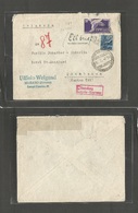 Italy - Xx. 1947 (14 July) Merano, Bolzano - Switzerland, Goschenen. Express Multifkd Env, With Special Postal Service ( - Unclassified