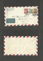 Japan. 1952 (14 March) Kawashiri - Sweden, Huskvorne. Air Multifkd Env. Incl Bilingual Air Label. Fine. - Other & Unclassified
