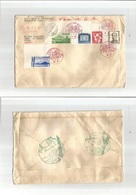 Japan. 1953 (Aug 29) Tokyo - Sweden, Boras. Via Shitaya Special Air - USA Multifkd Env + Comm Cachets. Fine. - Other & Unclassified