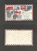 Japan. 1956 (30 May) Tokyo - Sweden, Bromma. Air Multifkd Envelope, Mixed Issues. VF + Scarce Period. - Autres & Non Classés