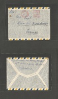 Kuwait. 1953 (7 Jan) GPO - Sweden, Horrsdal. Air Machine Fkd Envelope. "Kuwait Oil Cº Ltd Nº1" Interesting. - Kuwait