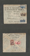 Lebanon. 1945 (17 Dec) Beyrouth - Venezuela, Las Piedras, Estado Zulia. Air Multifkd Front + Reverse Envelope. Destinati - Lebanon
