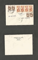 Lebanon. 1955 (21 Sept) Beyrouth - West Germany, Essen. Air Multifkd Envelope. Nice Period Usage And Condition. - Libanon