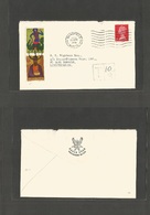 Liechtenstein. 1970 (22 April) GB, Mansfield, Nottingham - Nendeln. GB Fkd Env + Taxed + Arrival 55c. Stamp Lived As Pos - Other & Unclassified