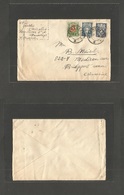 Lithuania. 1932 (18 Jan) Panevezys - USA, Bridgeport. Comm Multifkd Env. Lovely Little Correspondance. - Litauen