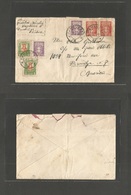 Lithuania. 1932 (8 Feb) Panevezys - USA, Brooklyn, NJ. Multifkd Envelope. Transatlantic Usage. Lovely Little Emigrant Fa - Lituanie