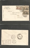 Mexico - Xx. 1934 (1 Ago) Guadalajara - Switzerland, Bale (10 Aug) Via Paris Air France, Air Fkd Env Ovptd Issues. - Mexico