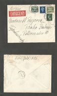 Netherlands. 1947 (Dec 23) Wehl - Czechoslovakia, Prague (29 Dec) Express Special Postal Service Multifkd Env + Red Labe - Andere & Zonder Classificatie