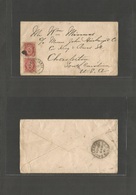 Norway. 1891 (29 Oct) Christiania - USA, Charleston, South Carolina (Ex - Confederate Area) Multifkd Env, Cds. VF. Norwe - Other & Unclassified