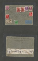 Norway. 1948 (9 Dec) Oslo - USA, St. Louis, MO. Air Multifkd Env + Adtl / Held For Postage Last Minute. Interesting + Na - Other & Unclassified