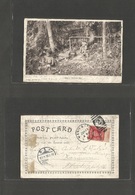 Philippines. 1906 (23 June) Manila - Germany, Hannover (29 July) Fkd Ovptd Issue. Early Photo Card Negritos (Island). Fi - Philippinen