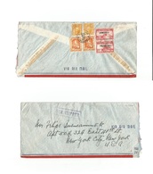 Philippines. 1939 (30 June) Manila - USA, NYC. Reverse Air Multifkd High Values Incl Franklin. Pacific Clipper Envelope. - Philippinen