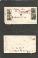 Poland. 1917 (3 Sept) German Occup Area. Lukow - Chemnitz, Germany. Multifkd + Censored Envelope. Fine. - Other & Unclassified