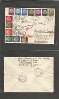 Poland. 1940 (29 Jan) Rozwadow - Germany, Friedland (23 Febr) German Occup. Ovptd Issue. Registered Multifkd Env + Nazi  - Sonstige & Ohne Zuordnung