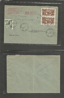 Poland. 1950 (28 Dec) Warsaw - Denmark, Rodekro. Airmail Multifkd Env. Fine. Comm Issues. - Andere & Zonder Classificatie