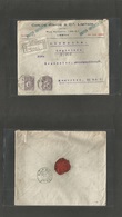 Portugal - Xx. 1920 (5 May) Lisboa - Germany, Munich (9 May) Registered Multifkd 1 Escudo Lilac (x2) Ceres Issue. Fine. - Other & Unclassified