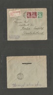 Portugal - Xx. 1928 (6 Oct) Lisboa - Germany, Berlin (10 Oct) Registered Multifkd Env At 2 $ 40c Rate. Fine. - Sonstige & Ohne Zuordnung