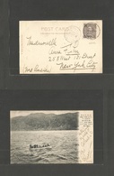 Portugal-Angra. 1906 (20 Sept) Velas - USA, NYC. Via Angra Do Heroismo. Nice View Postcard. - Autres & Non Classés