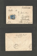 Portugal-Azores. 1925. Horta - Finland, Abo (2 March) Via Turku. Ceres Ovptd Single Fkd Env + Better Destination. - Other & Unclassified