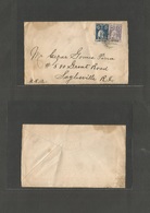 Portugal-Cabo Verde. 1920 (21 July) S. Vicente - USA, Saylesville, RI. Ceres Fkd Env 5c + 2 1/2c, Cds. VF. - Autres & Non Classés