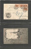 Russia. 1902 (10 Aug) S. Petersburg - Switzerland, Interlaken. Multifkd Ppc 1k (x4) Tied "XVI" Rings. Fine. - Sonstige & Ohne Zuordnung