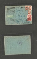Russia. 1957 (19 Dec) Lvov, Oblagtnoi - USA, NJ, Fair Lawn (27 Dec) Registered AR Air Multifkd Envelope. VF Usage. - Other & Unclassified