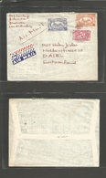 Saudi Arabia. C. 1950s. Dharan - Switzerland, Basel. Air KLM Tricolor Early Label. Multifkd Bilingual Cachet. - Arabie Saoudite