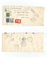 E-Estado Español. 1938 (30 Julio) Palma Mallorca - USA, New York (16 Sept) Via Avion Roma Con Transito Reverso (27 Agost - Other & Unclassified