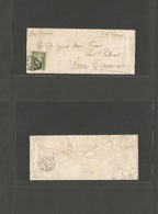 Cuba. 1861 (Habana) - Islas Canarias, Las Palmas (27 Oct) Via Cadiz. Bonito Pequeño Sobre Circulado Con Sello 1 Real Ver - Sonstige & Ohne Zuordnung