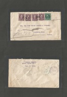 Cuba. 1923 (7 Julio) Santiago, Oriente - USA, Sandusky, DH (14 Julio) Bonito Sobr Franqueo Multiple Certificado Mat "0"  - Other & Unclassified