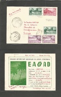 E-Guinea. 1951 (3-4 Dic) Santa Isabel - Suiza, Schaffhausen. Tarjeta Radio Control Con Franqueo Mutiple Service Franco,  - Other & Unclassified