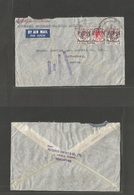 Straits Settlements Singapore. 1939 (19 Oct) Sing - Sweden, Gotheburg. Air Multifkd Env + Censored. Fine. - Singapour (1959-...)