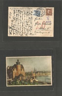 Sweden. 1937 (18 May) Stockholm - Austria, Wien (21 May) Fkd 15ore Ppc + Taxed "T-8 1/3c" Violet Mark + Austrian Postage - Autres & Non Classés