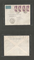 Syria. 1951 (2 June) Yabroud - Denmark, Copenhangen. Air Multifkd Envelope. XF. - Syria