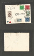 Taiwan. C. 1950s. Taipei - USA, North Riverside, Ill. Multifkd Airmail Envelope. VF. - Other & Unclassified