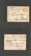 Ukraine. 1876 (27 April) Czech Republic - Austrian Postal Administrat, Burgsten - Czech Rep, Prague (27 April) Bohm 2 Kr - Oekraïne