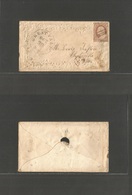 Usa. 1854. New Hampshire. Great Falls, NH Oct/30 1854 CDS W/ Ms Cnl On #11 On Sm Embossed Lady's Env, Soiling, Addr Ches - Autres & Non Classés