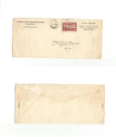 Usa - Xx. C. 1927. France - USA. US Official Penalty Envelope. Air Fkd With French Adtl Stamp. Fine + Scarce So. USA Shi - Other & Unclassified