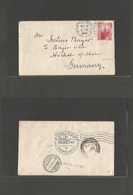 Usa - Hawaii. 1898 (Nov 8) Honolulu - Germany, Hochst (1 Dec) Registry Diocese. Reverse Cachet. Ex - Rooselvert Presiden - Sonstige & Ohne Zuordnung