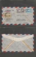 Venezuela. 1938 (1 June) Caracas - Germany, Landau. Air Multifkd Env Special Cachet "A VIA NATAL PARIS". Fine And Scarce - Venezuela