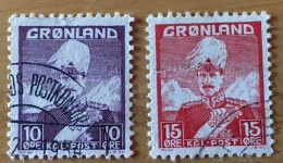 Greenland  - MH*  -  1938  - #  4, 5 - Used Stamps