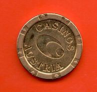 FICHAS - MEDALLAS //  AUSTRIA  Token - Medal - "DAS GLUCK - IST RUND" - Casino