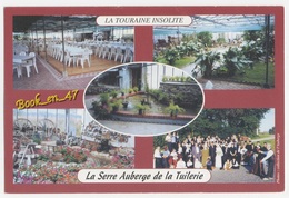 Delcampe - {72167} La Serre Auberge De La Tuilerie, Savonnières, Multivues ; Restaurant, Musée , Fleurs , Animations. " En Baisse " - Hotels & Gaststätten