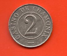 FICHAS - MEDALLAS // FRANCIA   Token - CASINO - CHAMONIX VALOR 2 - Casino