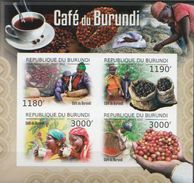 Burundi MNH Caffes Imperforated Sheetlet And SS - Autres & Non Classés