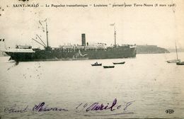 CANADA(TERRE NEUVE) BATEAU PAQUEBOT LOUISIANNE - Andere & Zonder Classificatie